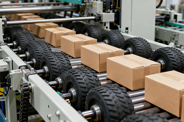 橡胶滚轮应用于包装行业