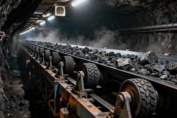 橡胶滚轮应用于矿业